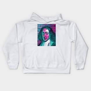 Baruch Spinoza Portrait | Baruch Spinoza Artwork 4 Kids Hoodie